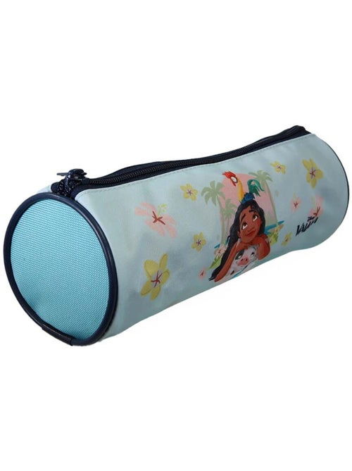 Trousse ronde scolaire fille VAIANA bleue 1 compartiment zippé - Kiabi Trousse ronde scolaire fille VAIANA bleue 1 compartiment zippé - Kiabi