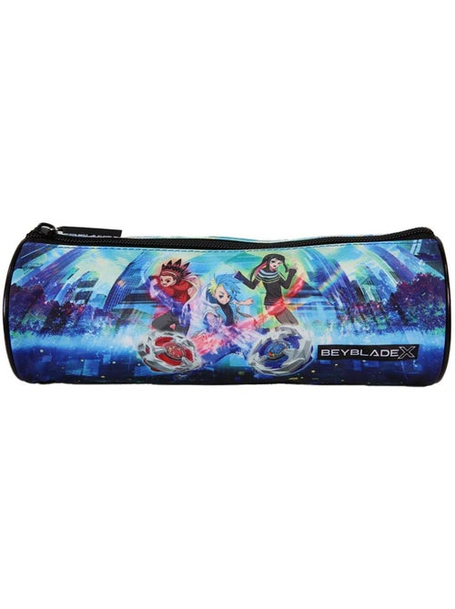 Trousse ronde scolaire garçon BEYBLADE X bleue 1 compartiment - Kiabi Trousse ronde scolaire garçon BEYBLADE X bleue 1 compartiment - Kiabi