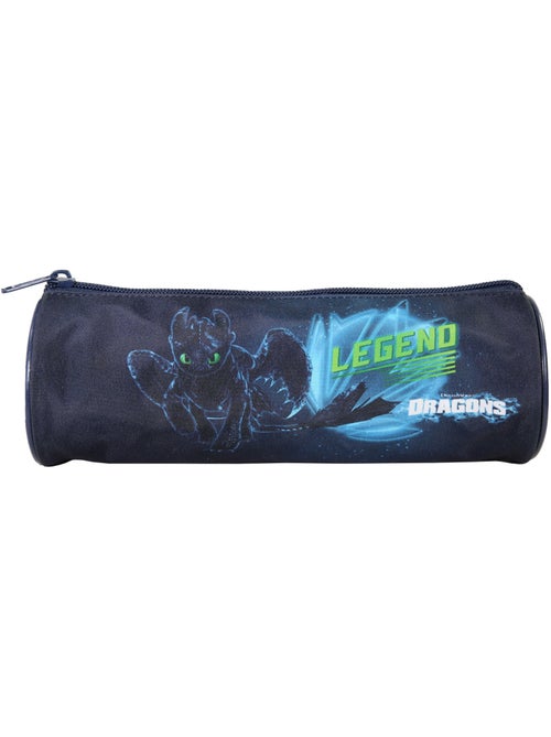 Trousse ronde scolaire garçon DRAGONS bleue 1 compartiment zippé - Kiabi Trousse ronde scolaire garçon DRAGONS bleue 1 compartiment zippé - Kiabi
