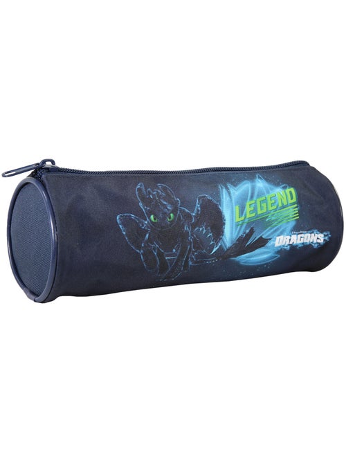 Trousse ronde scolaire garçon DRAGONS bleue 1 compartiment zippé - Kiabi Trousse ronde scolaire garçon DRAGONS bleue 1 compartiment zippé - Kiabi