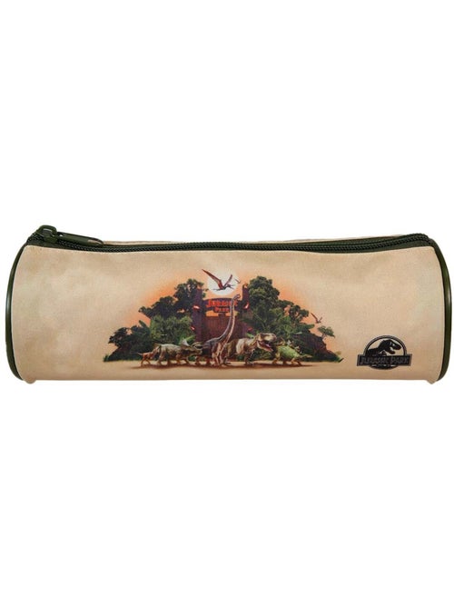 Trousse ronde scolaire garçon JURASSIC PARK beige 1 compartiment zippé - Kiabi Trousse ronde scolaire garçon JURASSIC PARK beige 1 compartiment zippé - Kiabi