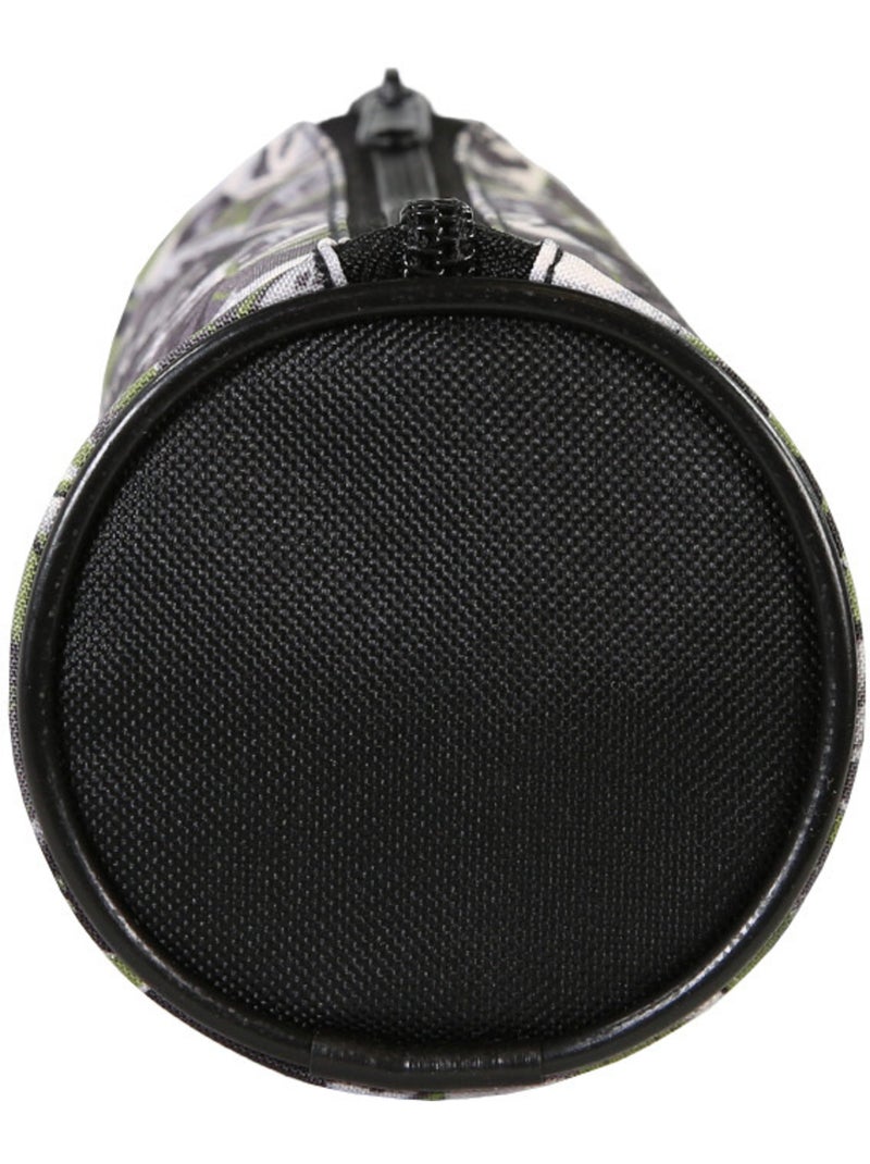 Trousse ronde scolaire garçon JURASSIC WORLD vert noir 1 compartiment zippé Blanc / Noir / Vert - Kiabi
