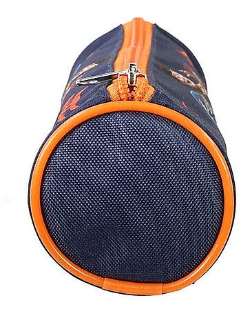 Trousse ronde scolaire garçon TOY STORY bleu orange 1 compartiment