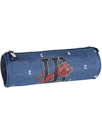 Trousse ronde textile effet denim Camps