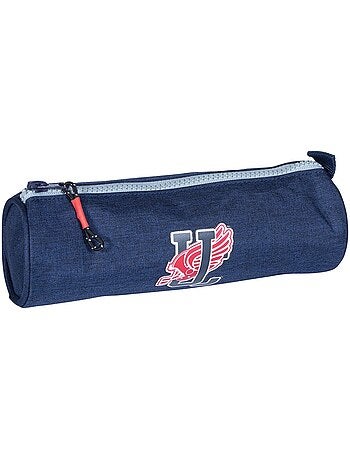 Trousse ronde textile effet denim Camps