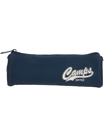 Trousse ronde textile effet denim Camps