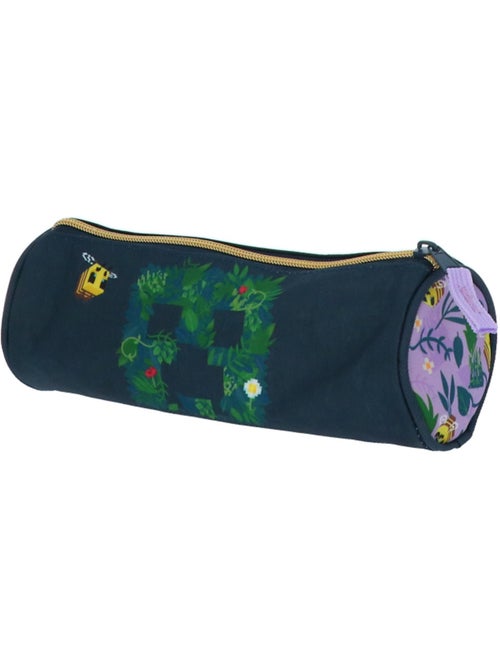 Trousse ronde textile Minecraft motif Creeper floral - Kiabi