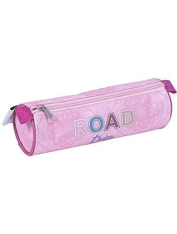 Trousse ronde tissu imprimé Road Trip Teo Jasmin
