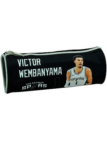 Trousse ronde tissu imprimé Victor Wembanyama NBA Basket USA