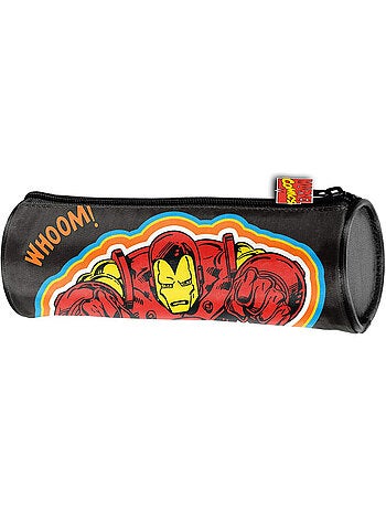 Trousse ronde tissu synthétique Avengers motif Iron Man