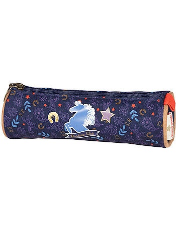 Trousse ronde toile motif cheval Appaloosa Stalla Bianca