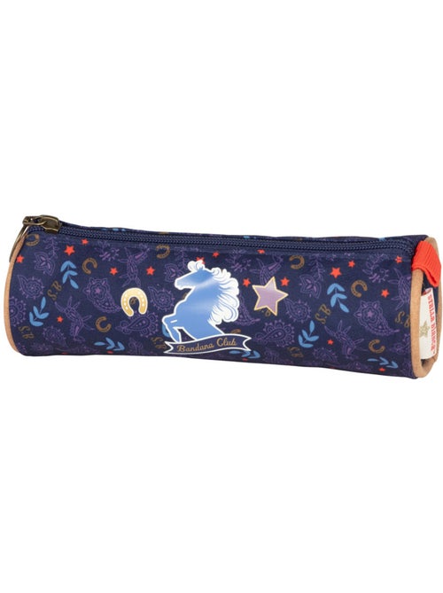 Trousse ronde toile motif cheval Appaloosa Stalla Bianca - Kiabi Trousse ronde toile motif cheval Appaloosa Stalla Bianca - Kiabi