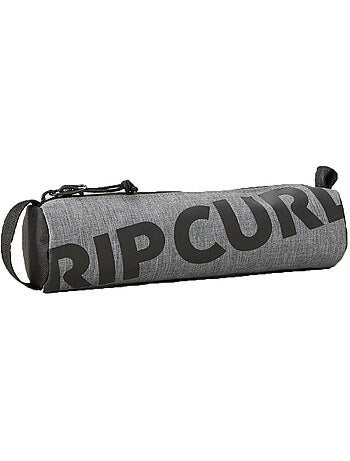 Trousse ronde zippée 21 cm texturée rip curl – gris