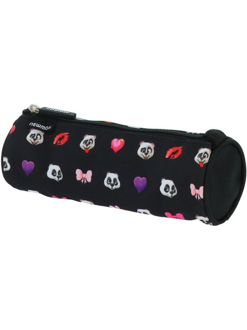 Trousse ronde zippée 22 cm motifs panda – Newmoji - Kiabi