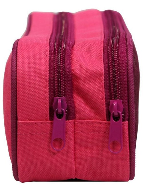 Trousse scolaire 2 compartiments Cybel Cheval Licorne Violette Bagtrotter - Kiabi