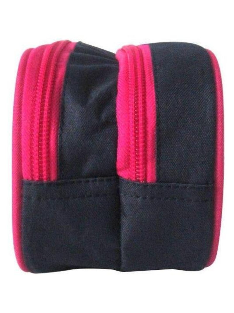 Trousse scolaire 2 compartiments Cybel Marine et Rose Bleu - Kiabi
