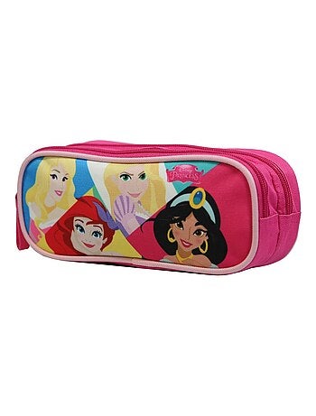 Trousse scolaire 2 compartiments Disney Princesses Rose Bagtrotter