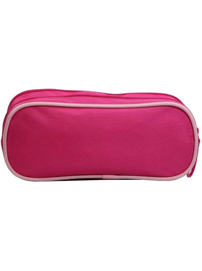 Trousse scolaire 2 compartiments Disney Princesses Rose Bagtrotter Rose - Kiabi