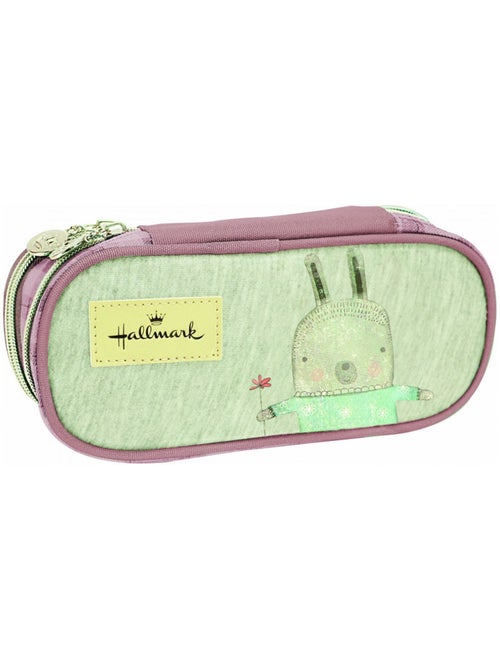 Trousse scolaire 2 compartiments Hallmark Lapin 22 CM - Kiabi