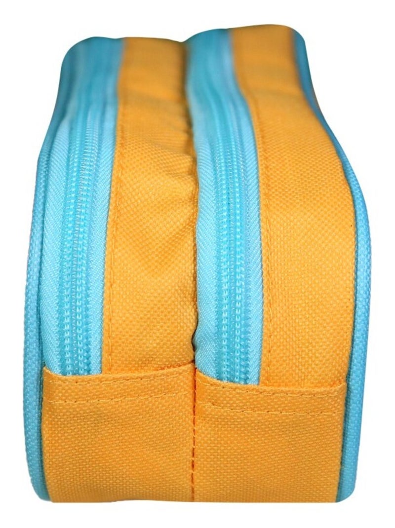 Trousse scolaire 2 compartiments Le Roi Lion Jaune Jaune - Kiabi