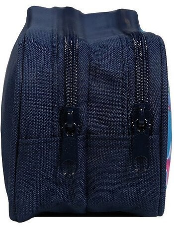 Trousse scolaire 2 compartiments Lili Lou Chat Bleue Bagtrotter