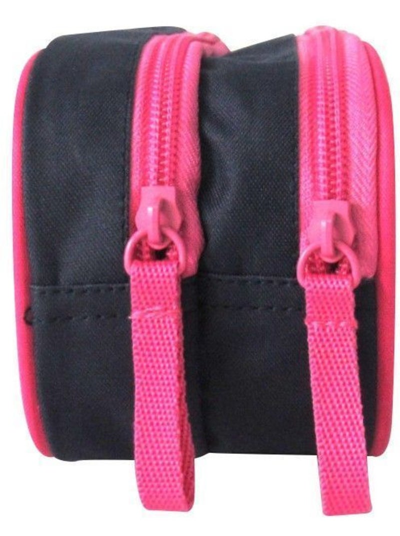 Trousse scolaire 2 compartiments Lililou Bleu marine Bleu - Kiabi