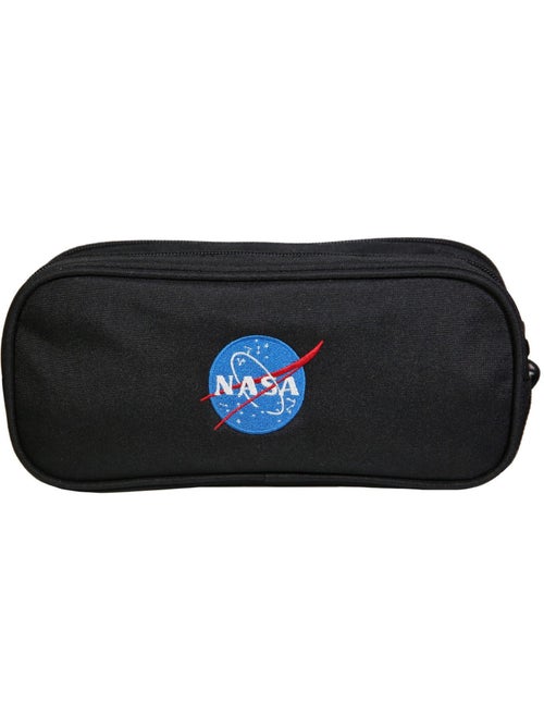 Trousse scolaire 2 compartiments Nasa Astronaute Noire Bagtrotter - Kiabi