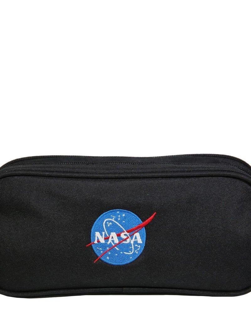 Trousse scolaire 2 compartiments Nasa Astronaute Noire Bagtrotter Noir - Kiabi