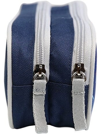 Trousse scolaire 2 compartiments Phileas Football Bleue Bagtrotter