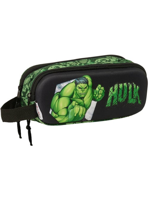 Trousse scolaire Avengers Safta Hulk 3D en textile - Kiabi