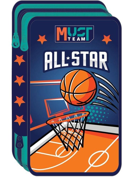 Trousse scolaire 'Basketball All Star Must Team' 3 compartiments CMP - Kiabi Trousse scolaire 'Basketball All Star Must Team' 3 compartiments CMP - Kiabi
