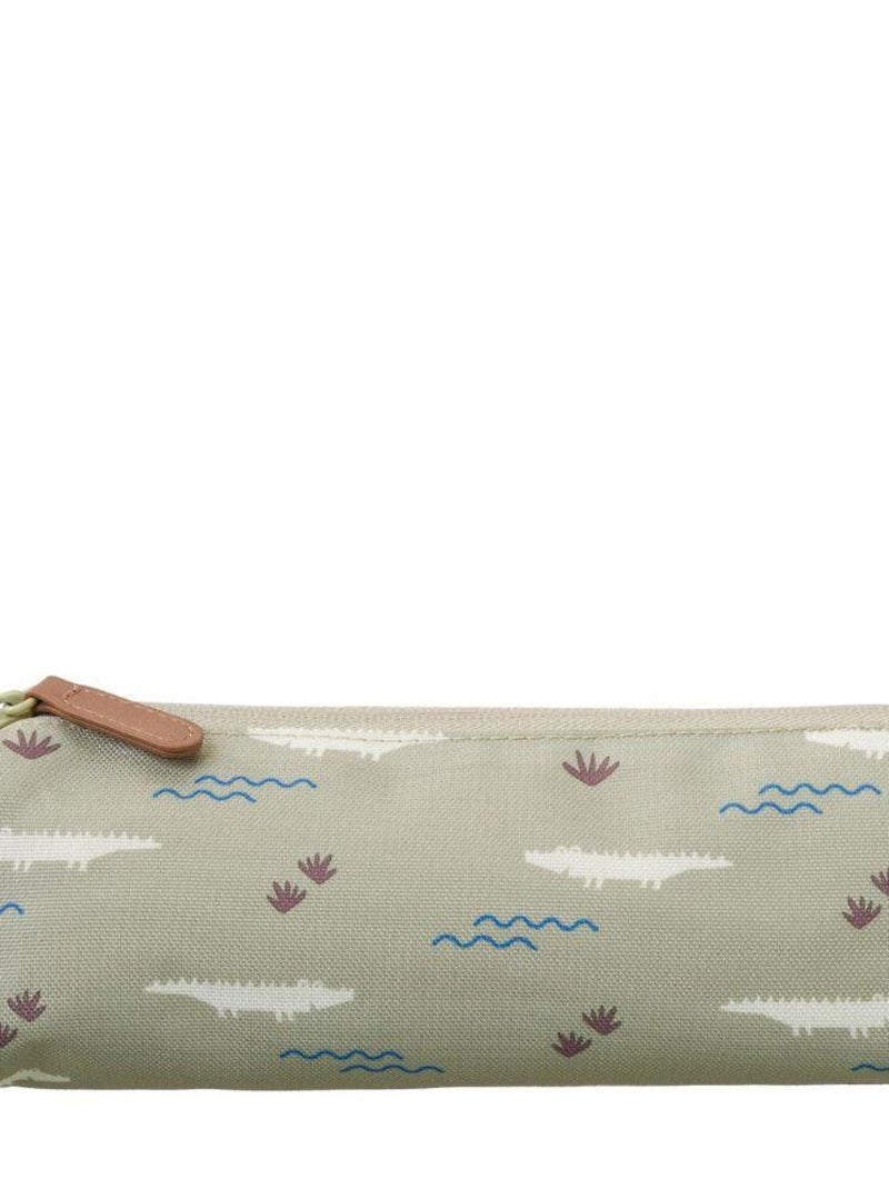Trousse scolaire Crocodile Vert - Kiabi