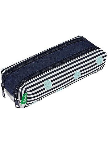 Trousse scolaire double à 2 compartiments zippés Gaëlle – TANN'S