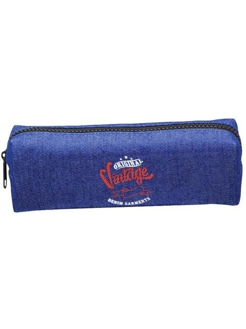 Trousse scolaire en denim vintage 20 cm - CTM - Kiabi