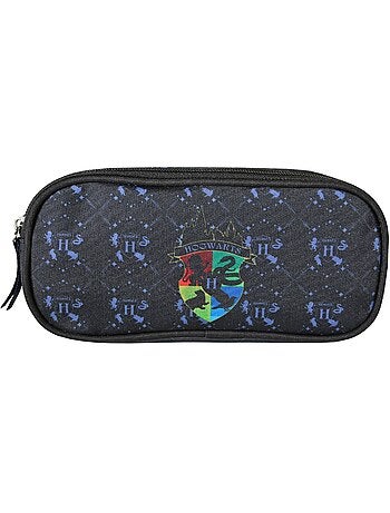 Trousse scolaire enfant 2 compartiments HARRY POTTER noir bleu