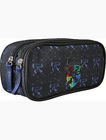 Trousse scolaire enfant 2 compartiments HARRY POTTER noir bleu