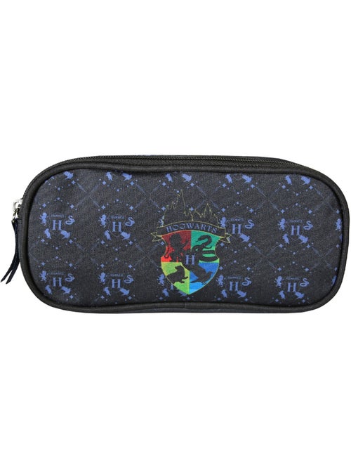 Trousse scolaire enfant 2 compartiments HARRY POTTER noir bleu - Kiabi