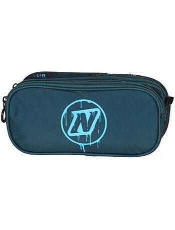 Trousse scolaire enfant double compartiment NERF Splash bleu