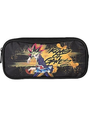 Trousse scolaire enfant double compartiment YU-GI-OH King of Game noire