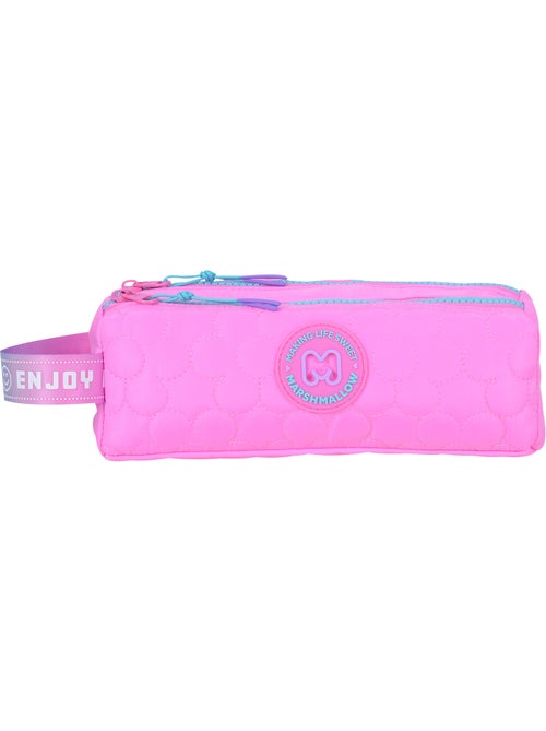 Trousse scolaire fille 2 compartiments MARSHMALLOW Blush rose - Kiabi Trousse scolaire fille 2 compartiments MARSHMALLOW Blush rose - Kiabi