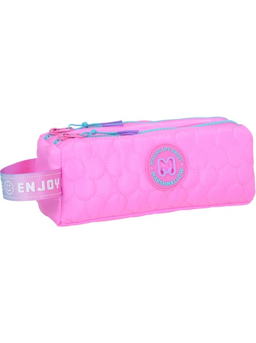 Trousse scolaire fille 2 compartiments MARSHMALLOW Blush rose - Kiabi Trousse scolaire fille 2 compartiments MARSHMALLOW Blush rose - Kiabi