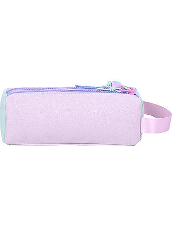 Trousse scolaire fille double compartiment MARSHMALLOW Dégradé multicolore pastel