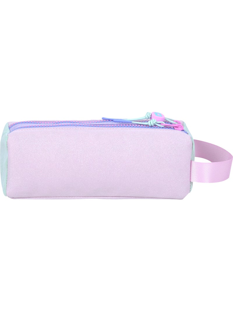 Trousse scolaire fille double compartiment MARSHMALLOW Dégradé multicolore pastel Rose pastel - Kiabi