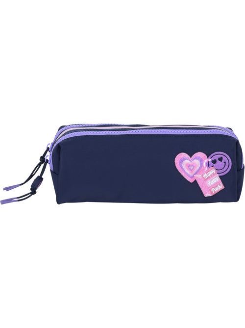 Trousse scolaire fille double compartiment MARSHMALLOW Glimmed bleu nuit - Kiabi Trousse scolaire fille double compartiment MARSHMALLOW Glimmed bleu nuit - Kiabi