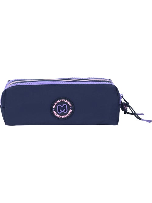 Trousse scolaire fille double compartiment MARSHMALLOW Glimmed bleu nuit - Kiabi Trousse scolaire fille double compartiment MARSHMALLOW Glimmed bleu nuit - Kiabi