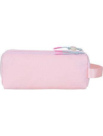 Trousse scolaire fille double compartiment MARSHMALLOW Grace Pink rose pastel