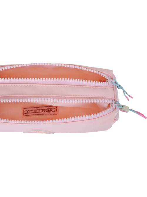 Trousse scolaire fille double compartiment MARSHMALLOW Grace Pink rose pastel - Kiabi Trousse scolaire fille double compartiment MARSHMALLOW Grace Pink rose pastel - Kiabi