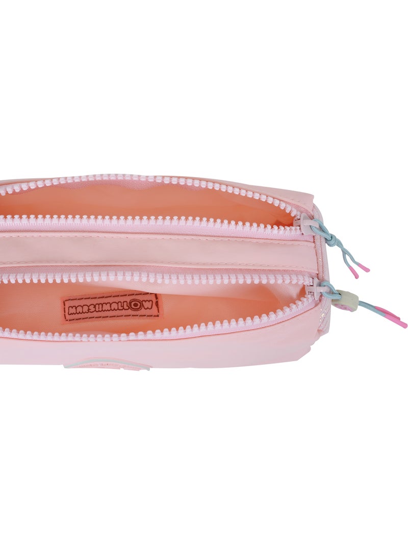 Trousse scolaire fille double compartiment MARSHMALLOW Grace Pink rose pastel Rose - Kiabi