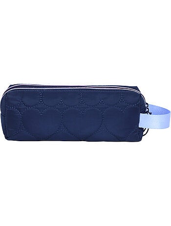 Trousse scolaire fille double compartiment MARSHMALLOW Heartsy noire