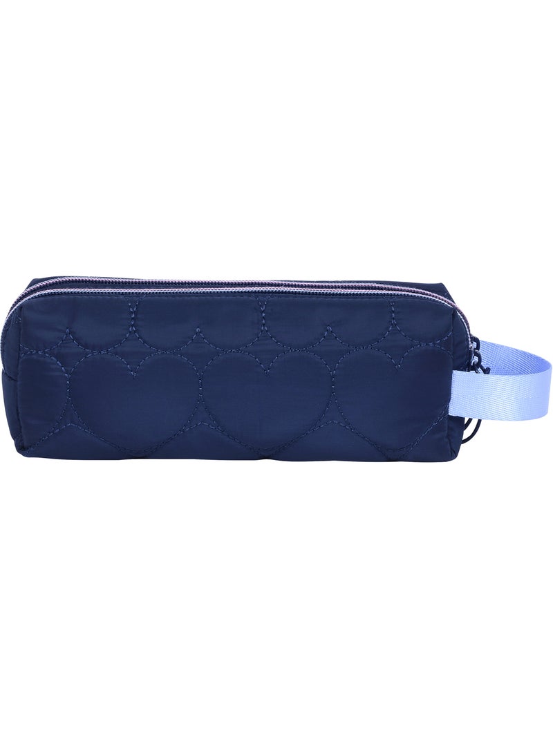 Trousse scolaire fille double compartiment MARSHMALLOW Heartsy noire Noir Noir - Kiabi